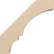 Ekena Millwork 3-inch W x 14-inch D x 14-inch H Balboa Rough Cedar Woodgrain TimberThane Knee Brace, Primed BRCUR03X14X14BOARCPR - alternate 6